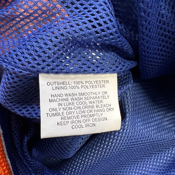 Colosseum Ath. XL Pullover Windbreaker Jacket Blue Orange Embroider G Logo NEW - Picture 10 of 15